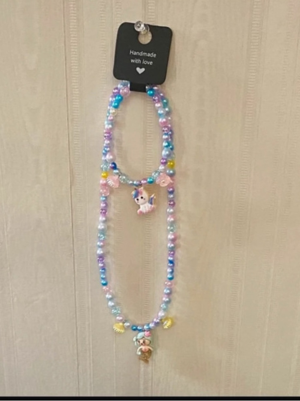 Colorful Beaded  Necklace and Bracelet  Set